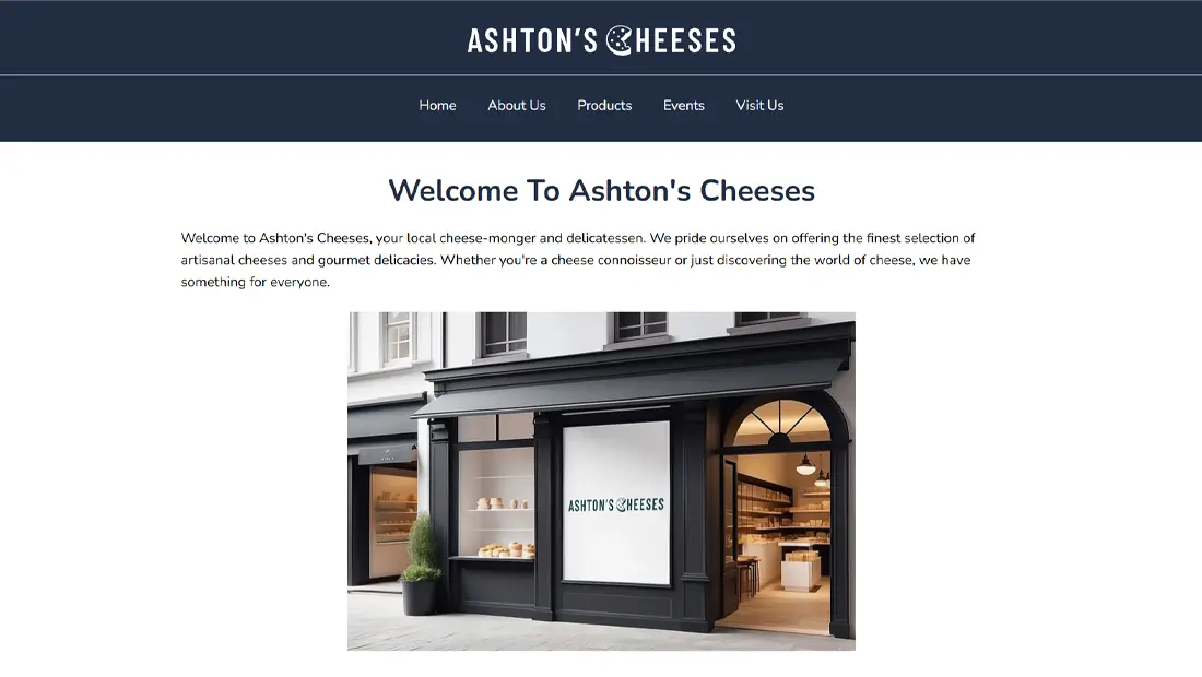 ashton's cheeses hero image