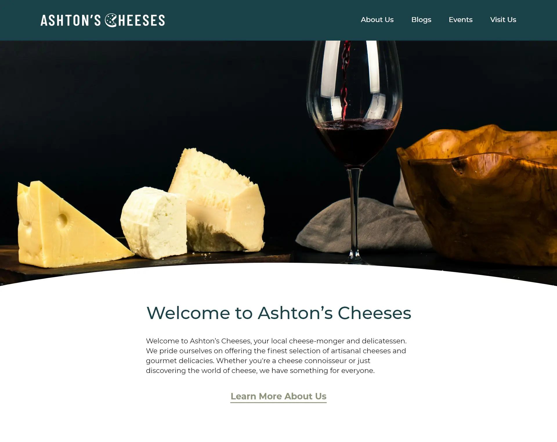 Ashton's Cheeses Visual Layout 3