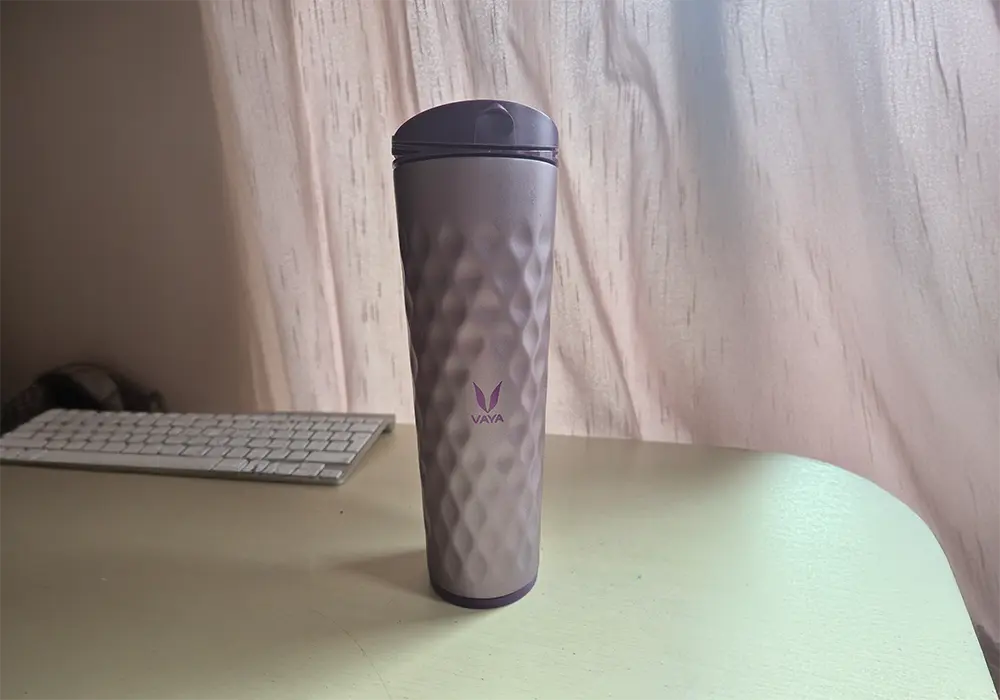 front view of the water bottle